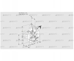 VAH240F/NWAE (88025933) Клапан с регулятором расхода Kromschroder