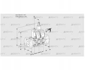 VCS2E40F/40F05NLWR/PPPP/PPPP (88105993) Сдвоенный газовый клапан Kromschroder