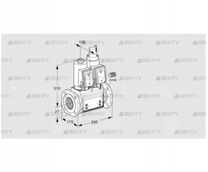 VCS665F05NLWSR3B/PPPP/PPPP (88204029) Сдвоенный газовый клапан Kromschroder