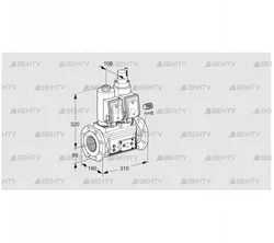 VCS780F05NLWGR3E/PPPP/PPPP (88204357) Сдвоенный газовый клапан Kromschroder