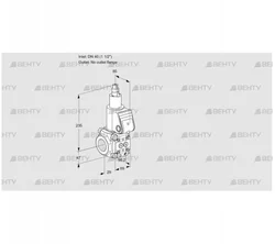 VAS2T40/-N/LQ (88020861) Газовый клапан Kromschroder