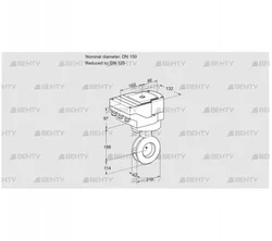 IBAF150/125Z05/20-60W3E (88302181) Дроссельная заслонка Kromschroder