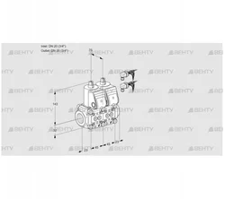 VCS1E20R/20R05NNWR6/PPPP/PPPP (88107015) Сдвоенный газовый клапан Kromschroder