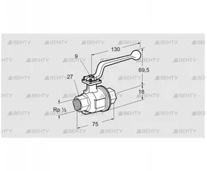 AKT 15R160M (03152357) Запорный кран Kromschroder