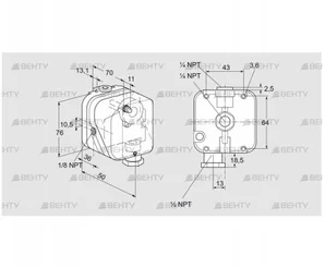 DG 150NT-22N (84447982) Датчик-реле давления газа Kromschroder