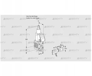 VAS1T-/LQ (88021839) Газовый клапан Kromschroder