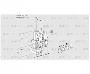 VCG2E40R/40R05GENKR/2-PP/PPPP (88105411) Клапан с регулятором соотношения Kromschroder