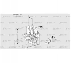 VCH2E40R/50R05NHEVWR/-3PP/PPPP (88105859) Клапан с регулятором расхода Kromschroder