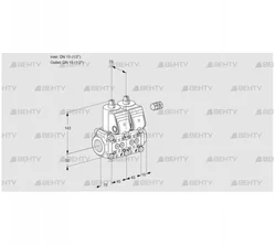 VCS1E15R/15R05NNKR3/PPPP/PPPP (88101913) Сдвоенный газовый клапан Kromschroder