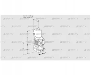 VAD1T-/25N/NQGL-50A (88033087) Газовый клапан с регулятором давления Kromschroder