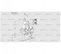 VCH1E25R/25R05LHEVWR6/PPPP/PPPP (88105452) Клапан с регулятором расхода Kromschroder