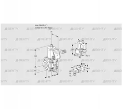 VAS125/-R/NW (88028565) Газовый клапан Kromschroder