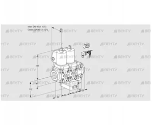 VCG2E40R/40R05NGEVWSL8/PPPP/PPPP (88104975) Клапан с регулятором соотношения Kromschroder