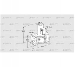 VR 40F01NQ33D (85247570) Воздушный электромагнитный клапан Kromschroder