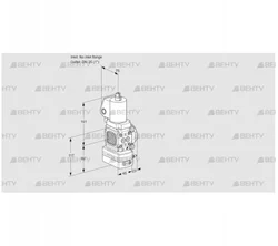 VAG1T-/25N/NQSLAA (88007786) Газовый клапан с регулятором соотношения Kromschroder