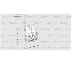 VCS1T10N/10N05NNQSL/PPPP/PPPP (88103367) Сдвоенный газовый клапан Kromschroder