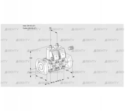 VCS3E50F/50F05NNWR3/PPPP/PPPP (88105976) Сдвоенный газовый клапан Kromschroder