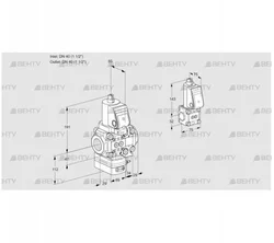 VAG2T40N/40N05GAVQSR/PP/ZS (88104512) Газовый клапан с регулятором соотношения Kromschroder