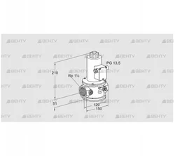 VG 40R03NT33DMVZ (85256860) Запорный газовый клапан Kromschroder