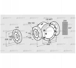 GFK 100TA40-3 (81944600) Газовый фильтр Kromschroder