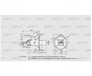 BIOA 65RM-250/235-(71)D (84022537) Газовая горелка Kromschroder