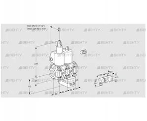 VCG2E40R/40R05LGEWL/MMMM/1--3 (88103951) Клапан с регулятором соотношения Kromschroder