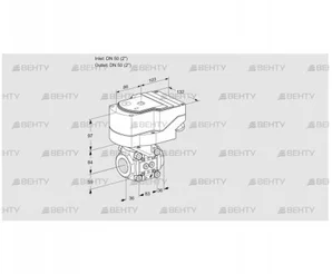 IFC3T50/50N05-40PPPP/20-60Q3T (88302571) Регулирующий клапан с сервоприводом Kromschroder