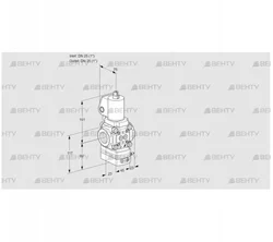 VAD1T25N/NWSL-25A (88007193) Газовый клапан с регулятором давления Kromschroder