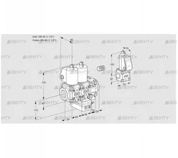 VCH2E40R/40R05NHEVWL3/BSPP/PPPP (88104235) Клапан с регулятором расхода Kromschroder