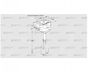 IBH50Z01A/20-30W3TR10 (88301009) Дроссельная заслонка Kromschroder