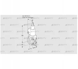 VAS3T50/-N/LQGL (88021105) Газовый клапан Kromschroder