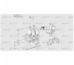 VCG1E25R/15R05NGEWR/2-PP/PPBY (88105795) Клапан с регулятором соотношения Kromschroder