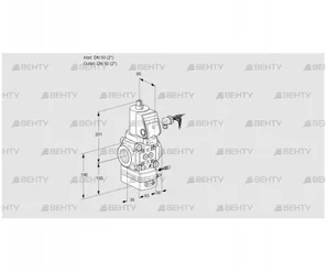 VAG350R/NWSRAE (88030796) Газовый клапан с регулятором соотношения Kromschroder